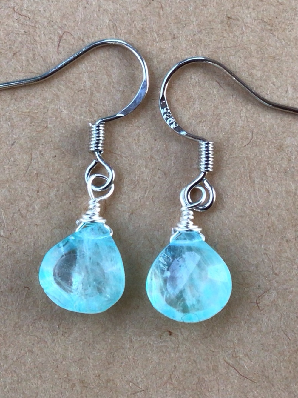 Sale Natural Aquamarine Sterling Silver Sundance Charm Earrings